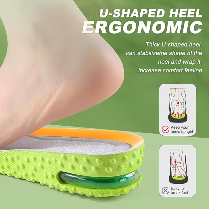 Air Cushion Insoles - High Elasticity Comfortable Shoe Inserts- Pair