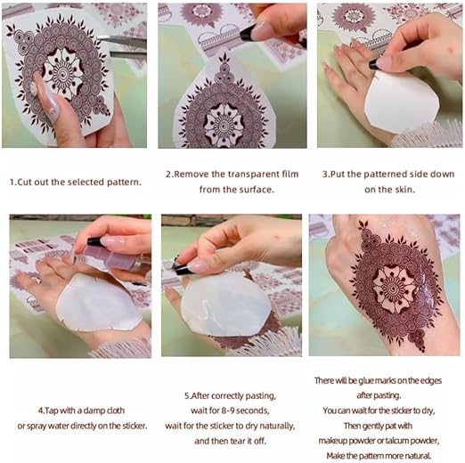 Most Viral Mehndi Waterproof Sticker