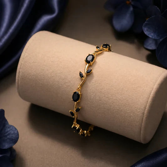 Luminous Gold Plated Crystal Tulip Bracelet