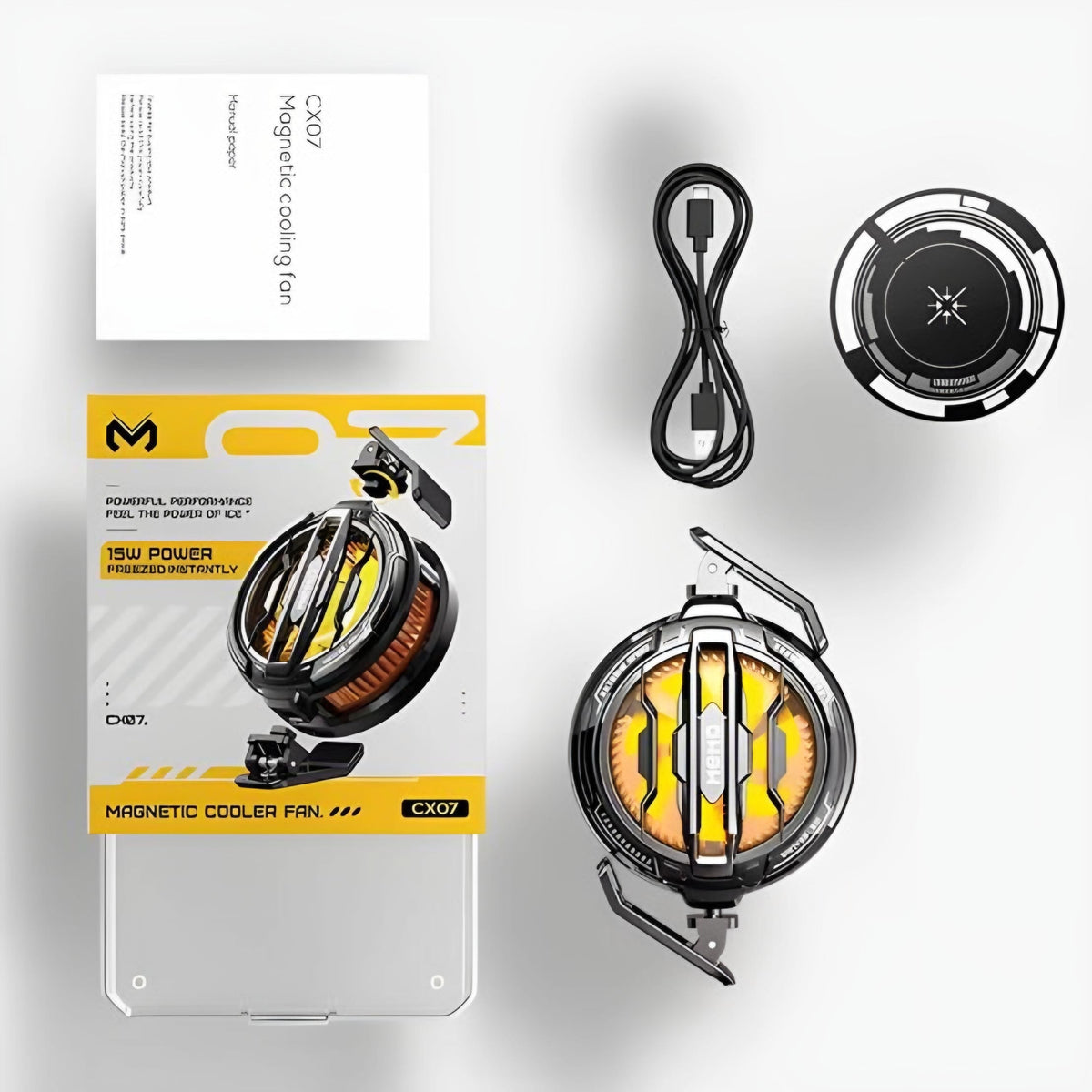 Random Ooling CX07 2 in 1 Cooling Fan (Magnetic+Clip) – Dream Bazar