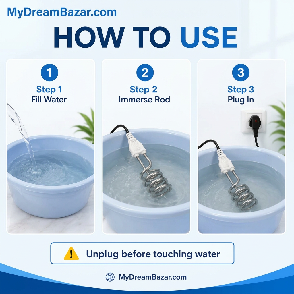 Water Heating Rod | Shock Proof (imported)